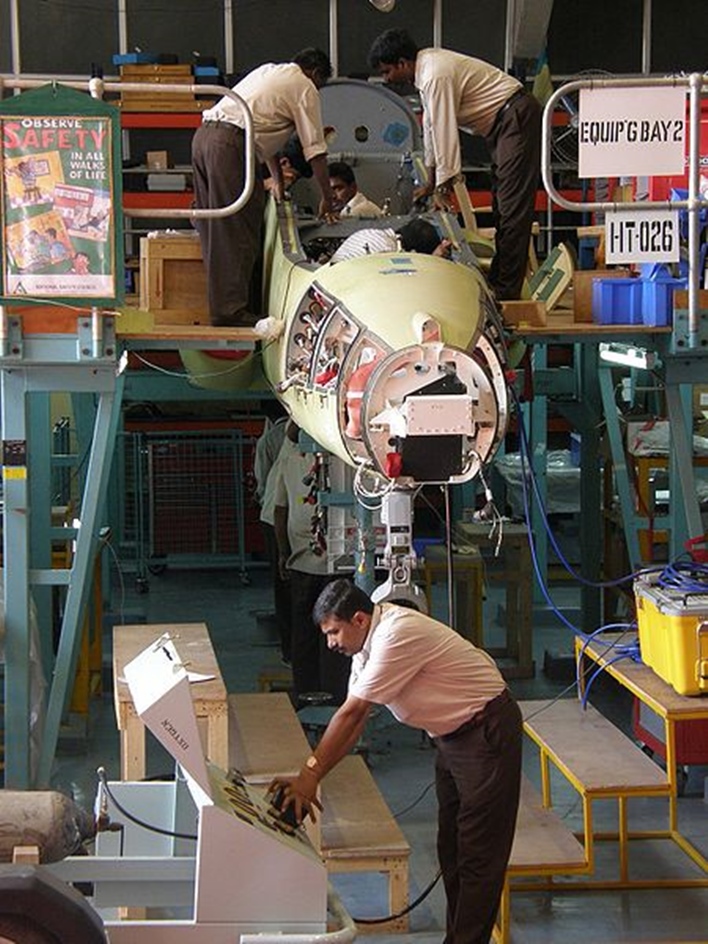 Hawk_production_at_HAL aeronautics industry, HAL