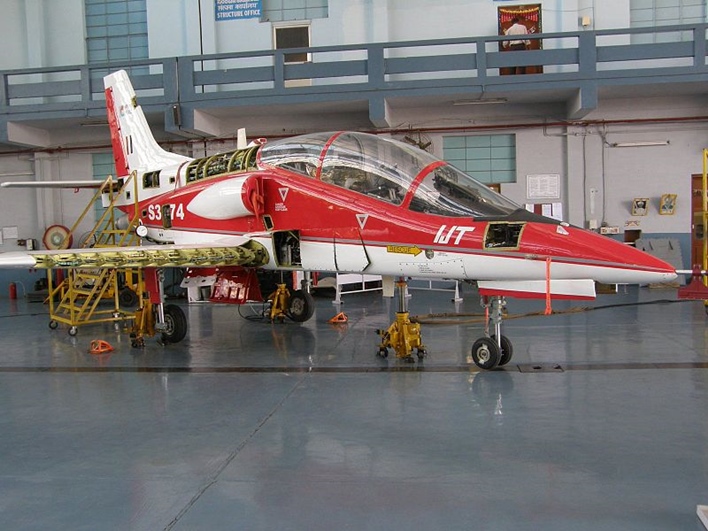 IJT_Prototype_in_hanger aeronautics industry, HAL