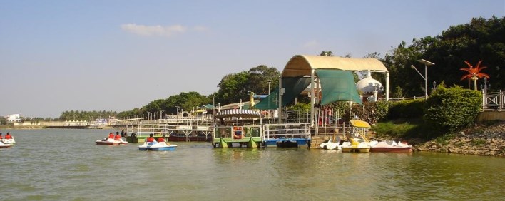 Boating at Lumbini Gardens, Bangalore