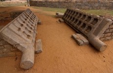 Dasara Dibba, Stone doors in Hampi. Photographer Shriram Swaminathan