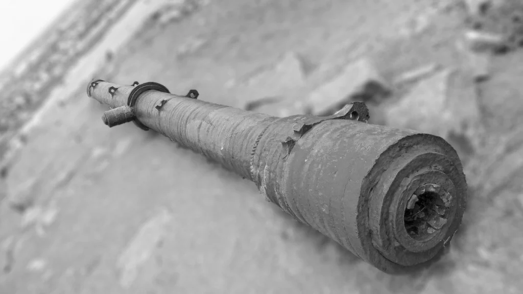Iron Cannon On Hill Top Raichur Fort