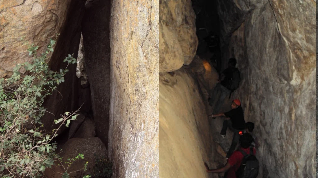 Cave exploration, Madhugiri