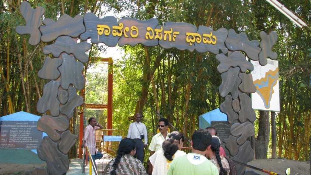 Hanging-Bridge-at-Nisargadhama Hanging Bridge at Nisargadhama