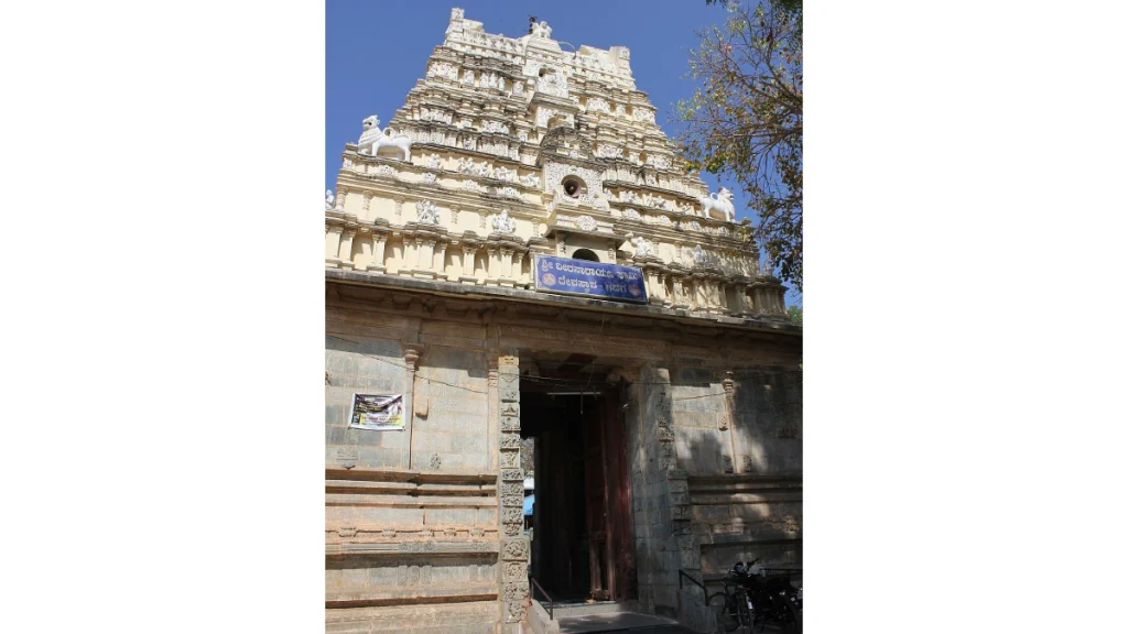 Entrance and gopura at the Veeranarayana Temple