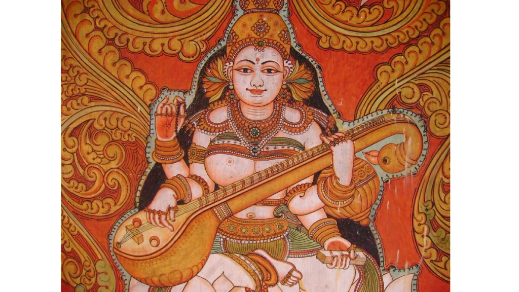 Mural-painting-at-kollur-mookambika-temple Mural painting at kollur mookambika temple