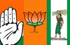 Major parties in Karnataka - Congress, BJP, JDS