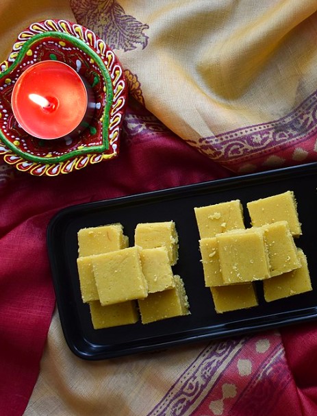 Karnataka Food Culture, Mysore Pak. Source Vaidehi Pujary
