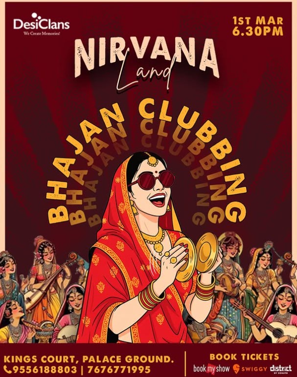 Bhajan Clubbing In Bangalore. Source Desiclans, Instagram