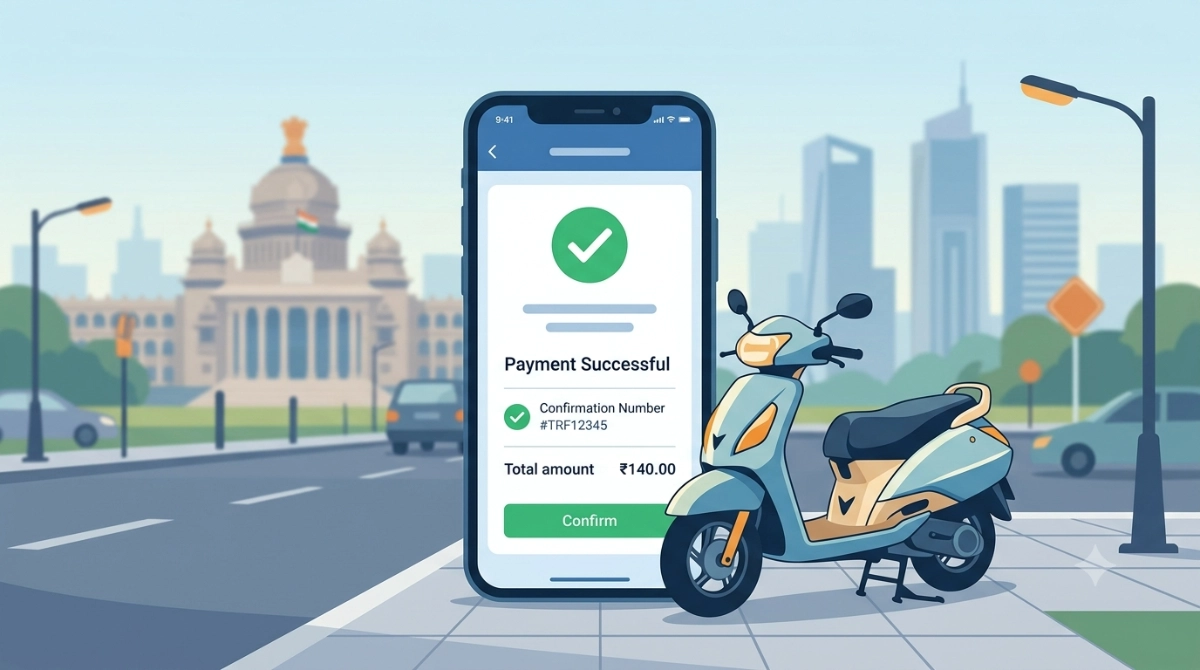 paying traffic fine in Bengaluru