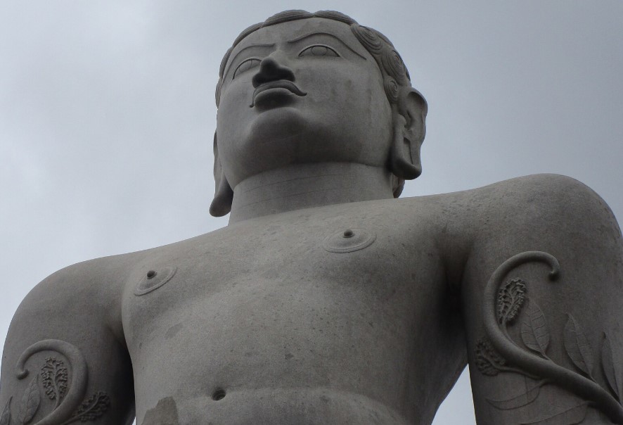 Gomateshwara Statue at Shravanabelagola. Source abhishekwanderer