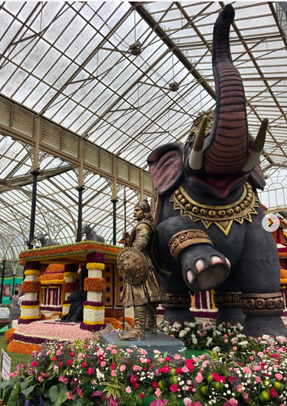 Lalbagh Flower Show August 2026. Source Bangalore Blogger (Mallikarjun Sarawad), Instagram